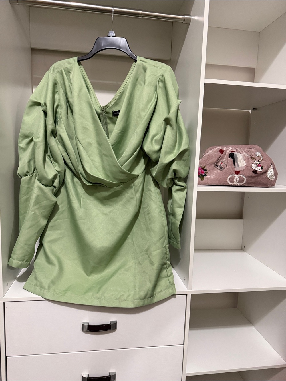 PrettyLittleThing Light Green Mini Dress